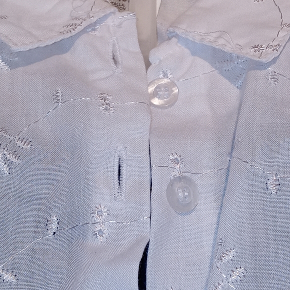 Baby Jean Outfit Size 6-9 Months White Denim - Picture 5 of 9